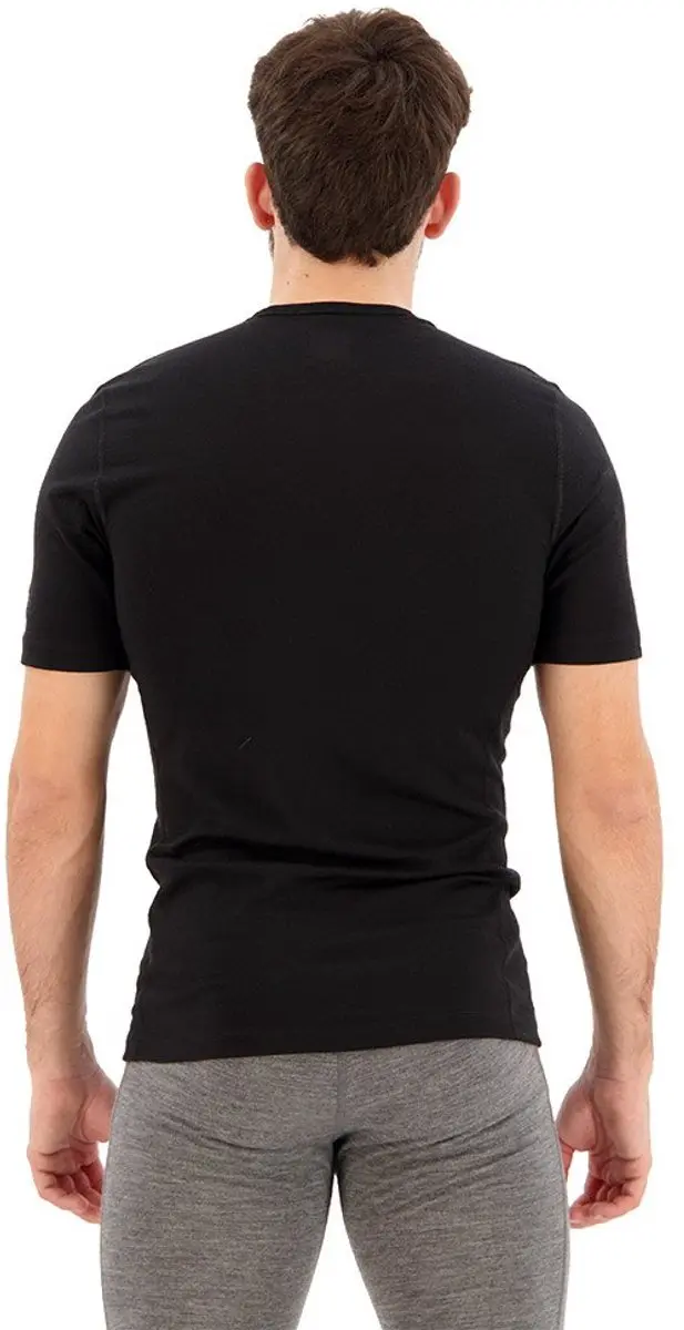 Icebreaker Oasis SS Crew Short Sleeve Heren - XL - Zwart