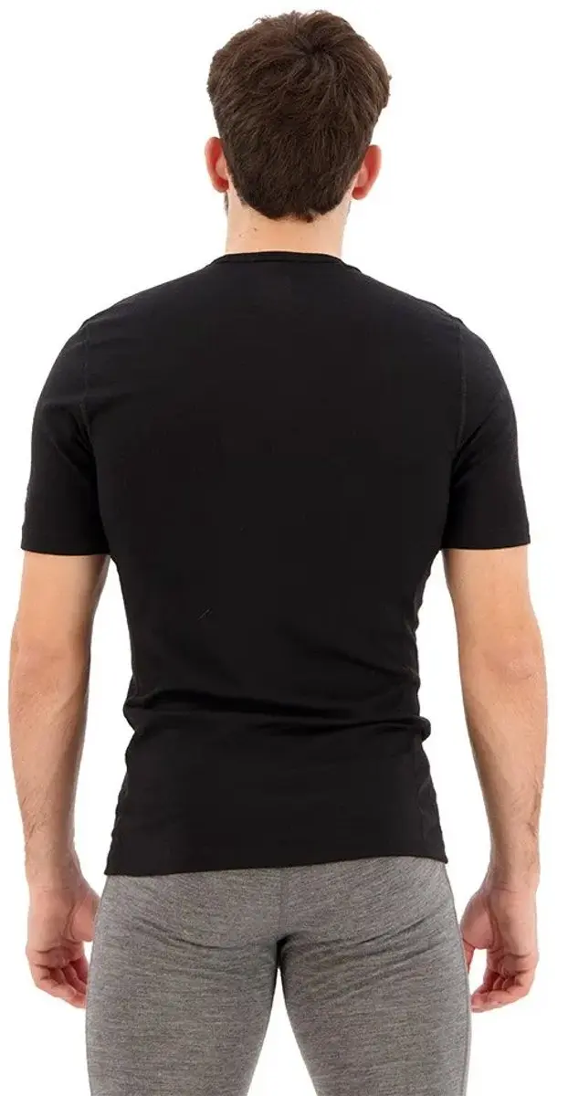 Icebreaker Oasis SS Crew Short Sleeve Heren - XL - Zwart