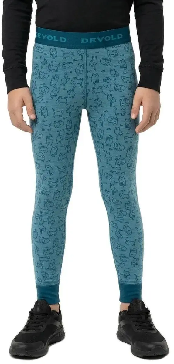 Devold Of Norway Duo Active Merino Basislaagbroek Blauw 6 Years Jongen