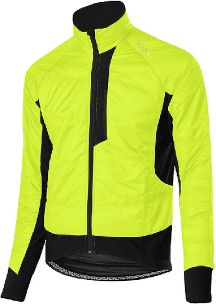 Löffler Fietsjack Hotbond Pl60 Heren Polyester/nylon Geel Mt 52