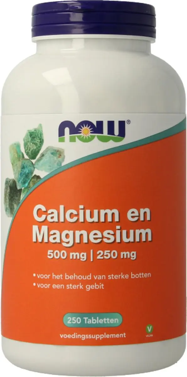 Now Foods Calcium & Magnesium 250 Tabletten