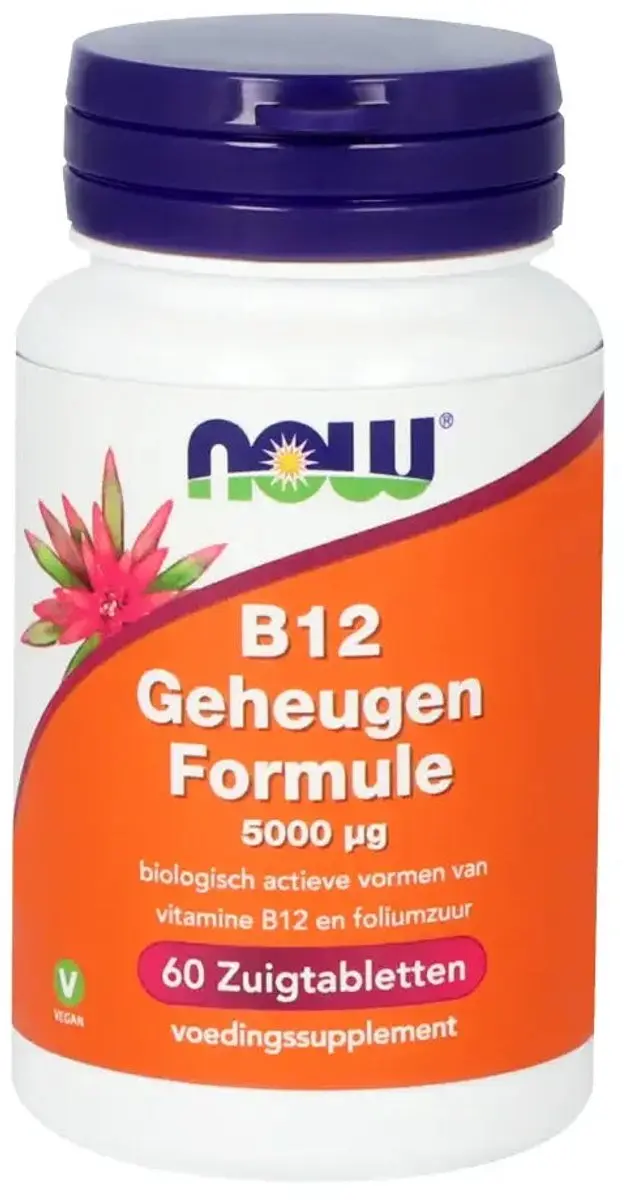 Now Foods Vitamine B12 Geheugen Formule 1000mcg - 100 Zuigtabletten