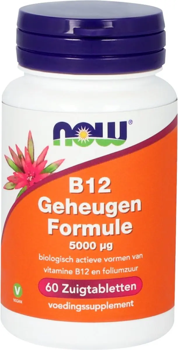 Now Foods Vitamine B12 Geheugen Formule 1000mcg - 100 Zuigtabletten