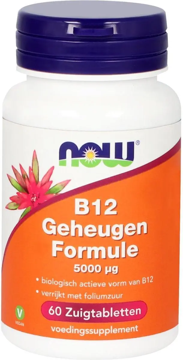 Now Foods Vitamine B12 Geheugen Formule 1000mcg - 100 Zuigtabletten