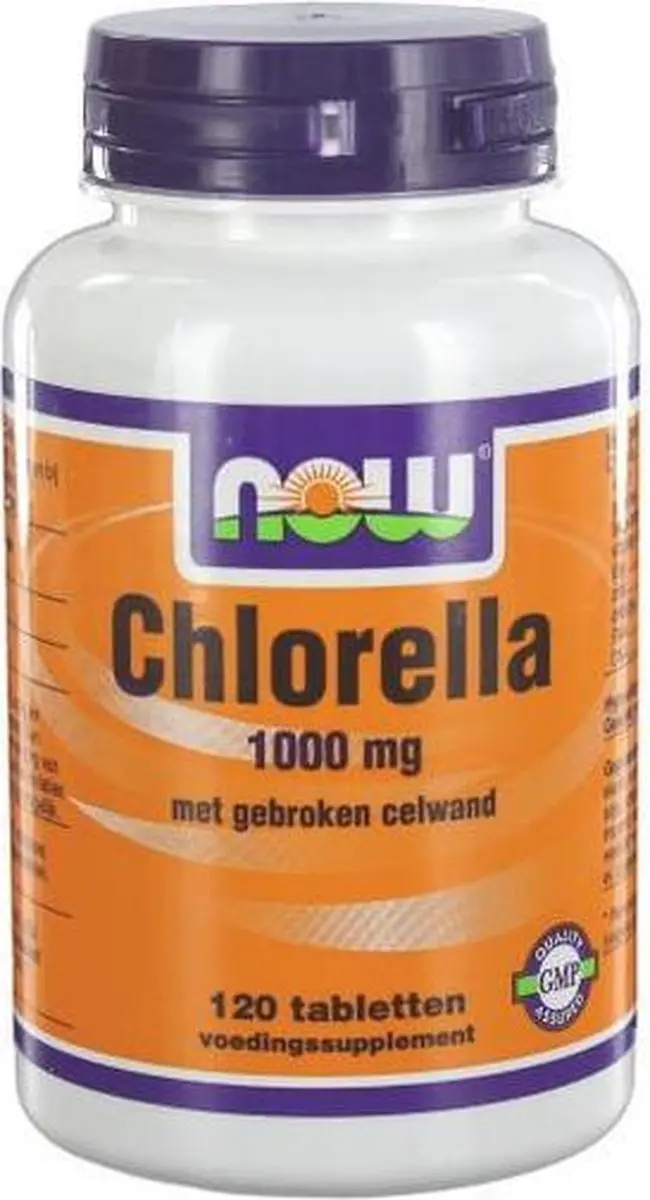 Now Foods Chlorella 1000mg - 120 Tabletten - afbeelding 5 van 5