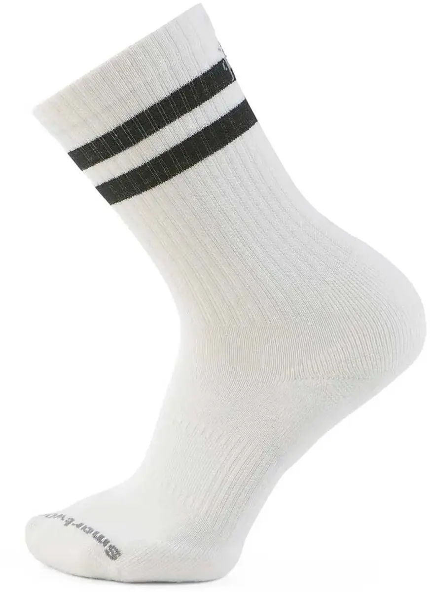 Smartwool Everyday Athletic Striped Crew Sokken Wit