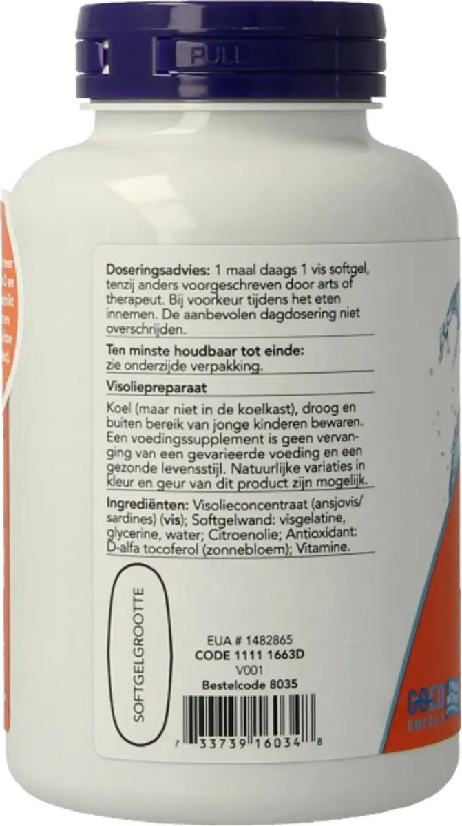 Now Foods Omega 3 Max Visolie D3 90 Softgels