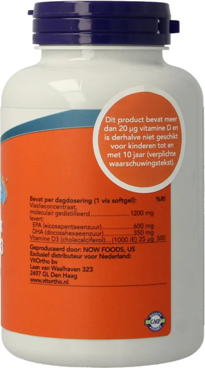 Now Foods Omega 3 Max Visolie D3 90 Softgels