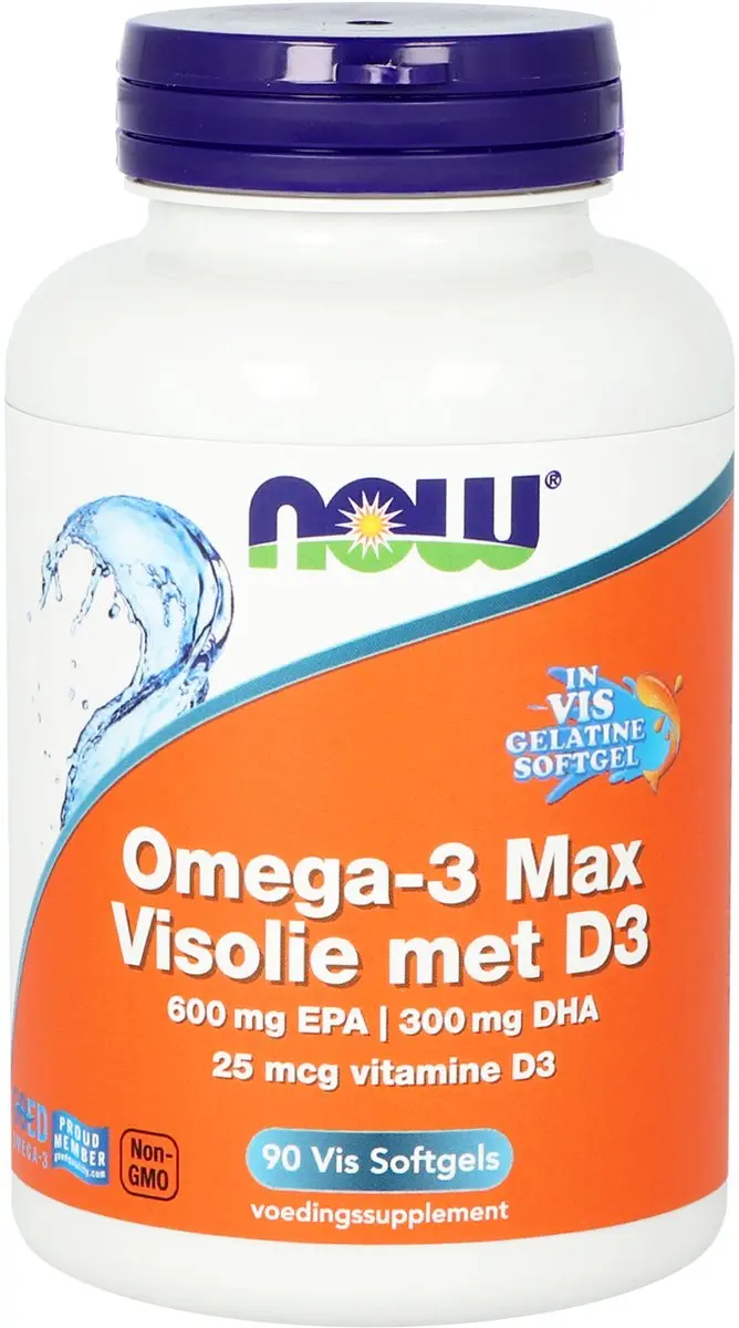 Now Foods Omega 3 Max Visolie D3 90 Softgels