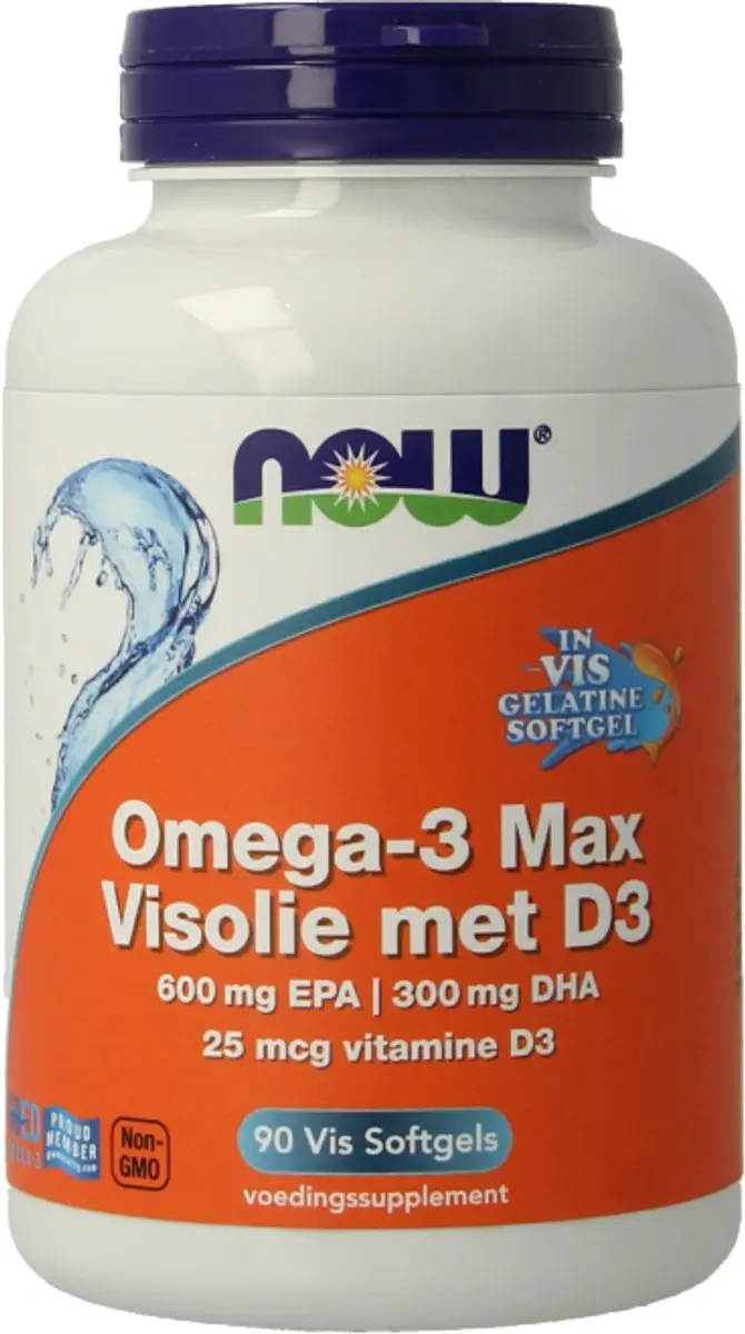 Now Foods Omega 3 Max Visolie D3 90 Softgels