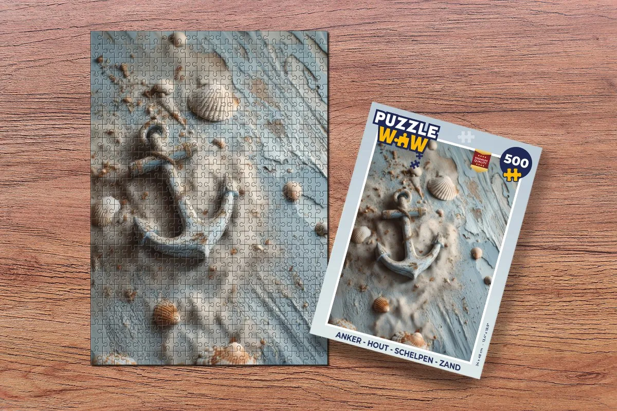 PuzzleWow Legpuzzel 500 Stuks - Anker Thema