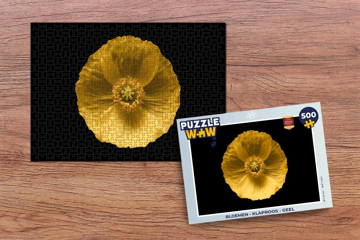 PuzzleWow Bloemen Klaproos Legpuzzel 500 Stuks - Multicolor