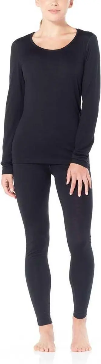 Icebreaker Women’s 200 Oasis LS Scoop - Zwart