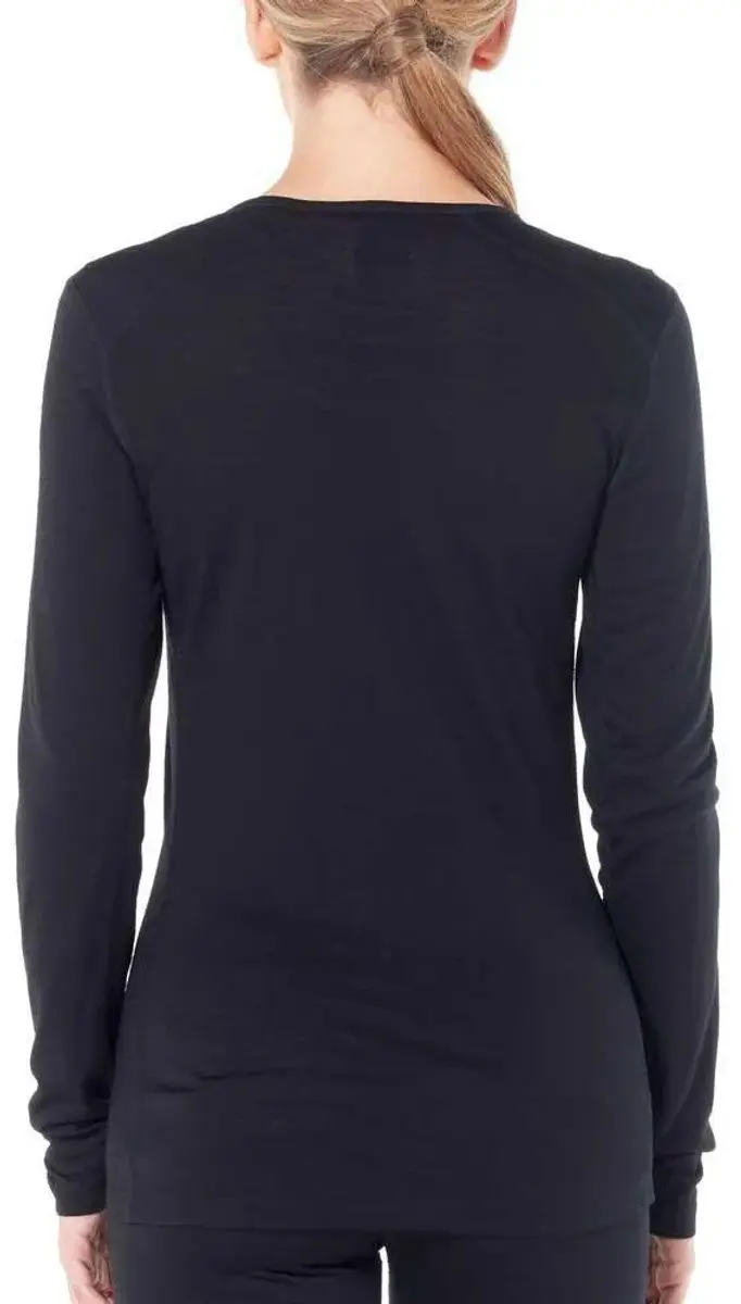 Icebreaker Women’s 200 Oasis LS Scoop - Zwart