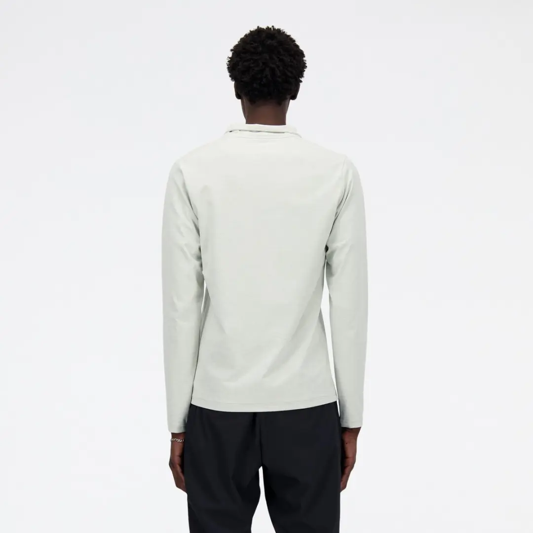 New Balance Space Dye 1/4 Zip Heren Sporttrui - XXL - Atletic Grey - afbeelding 4 van 6