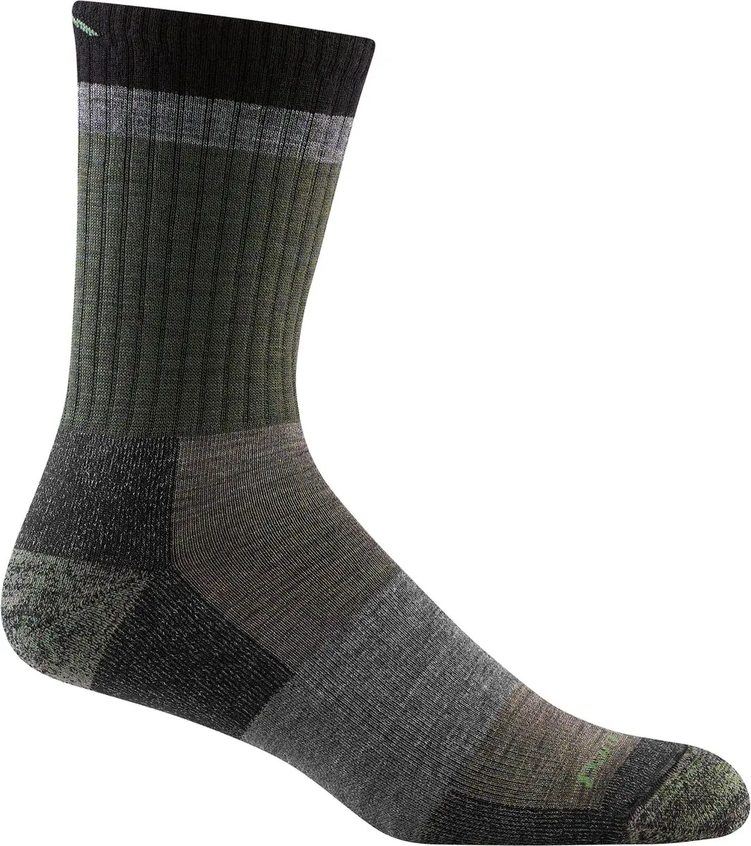 Darn Tough Heady Stripe Micro Crew Merinowol Sokken - Ash - afbeelding 2 van 6