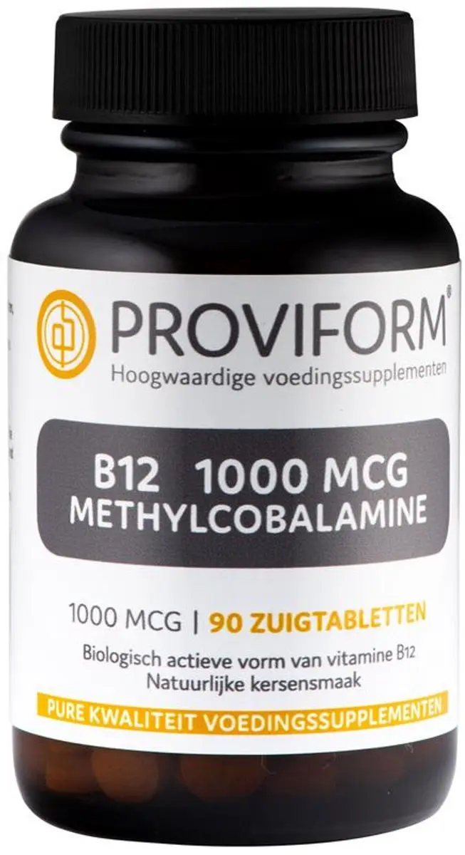 Proviform Vitamine B12 1000mcg Methylcobalamine 90 Zuigtabletten