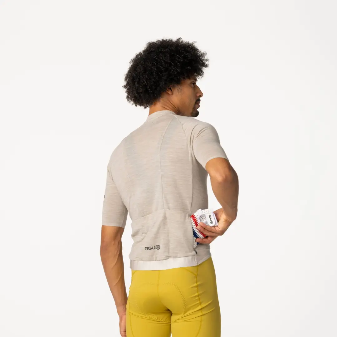 AGU Merino Wielrenshirt Heren XXXL - 3 Zakken - Grijs - afbeelding 6 van 6