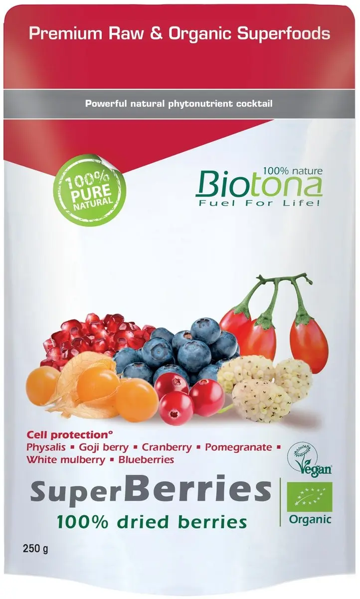 Biotona Superberries Bio Gedroogde Bessen 250g