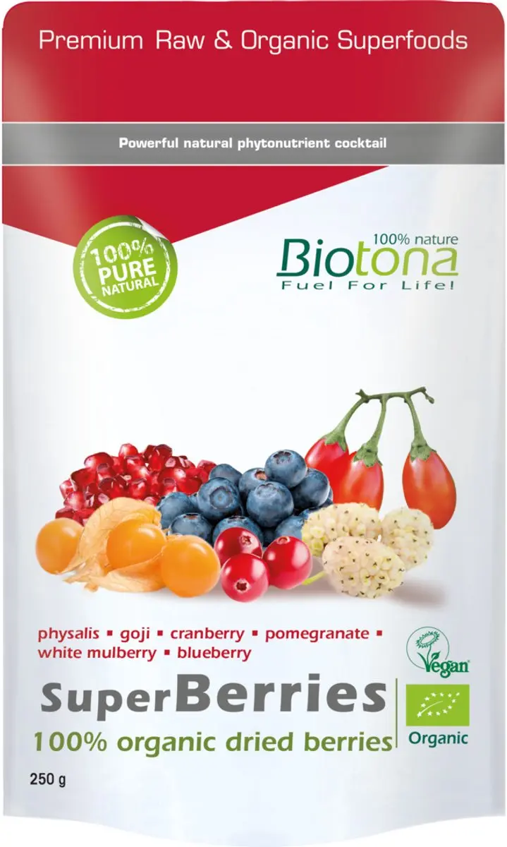 Biotona Superberries Bio Gedroogde Bessen 250g