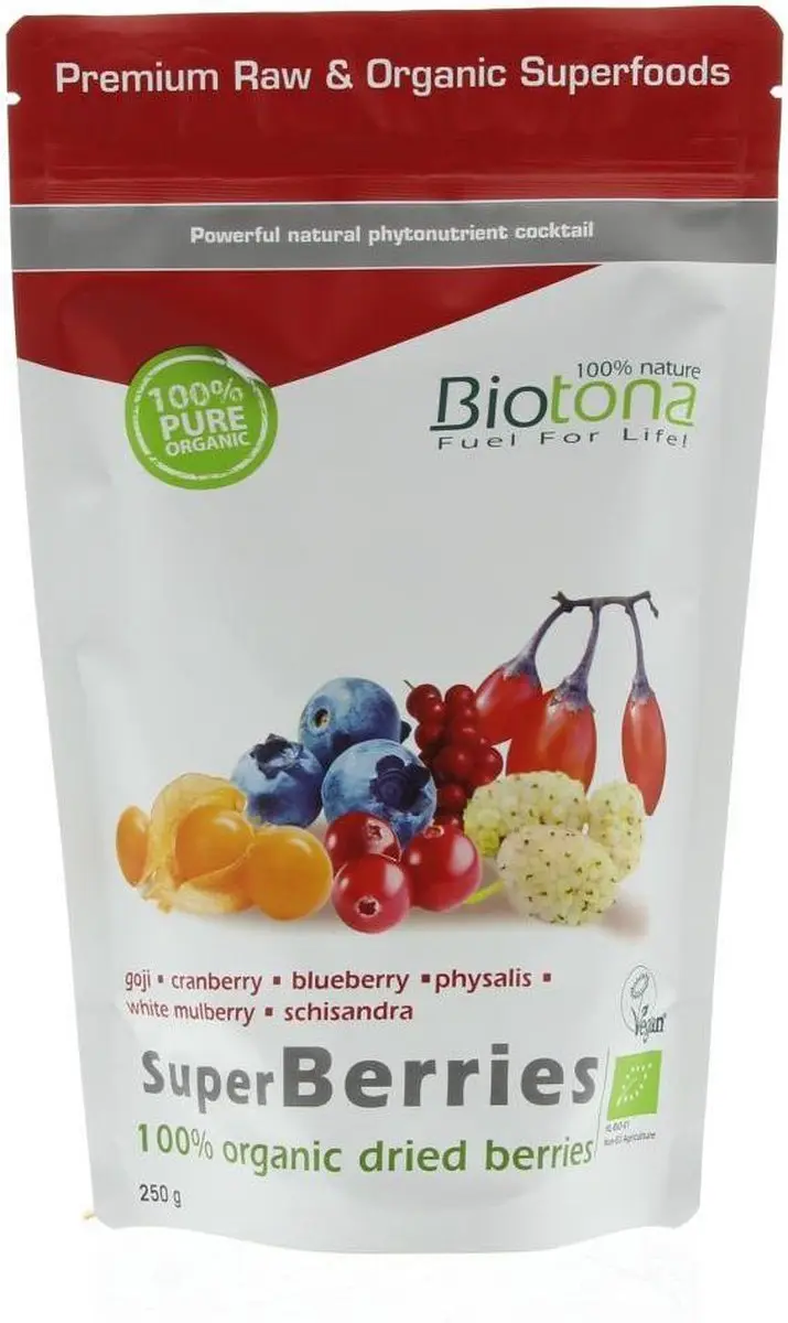 Biotona Superberries Bio Gedroogde Bessen 250g