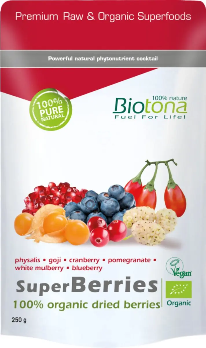 Biotona Superberries Bio Gedroogde Bessen 250g