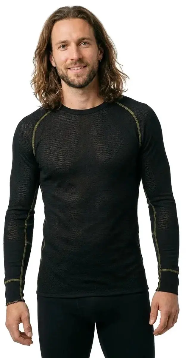Devold Of Norway Wool Mesh 190 Lange Mouwen Basislaag Zwart S Man