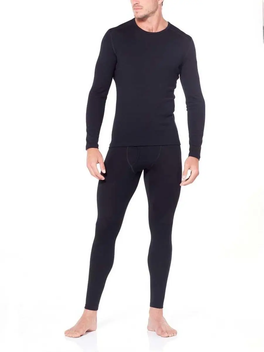 Icebreaker Tech Leggings met fly - M - Zwart
