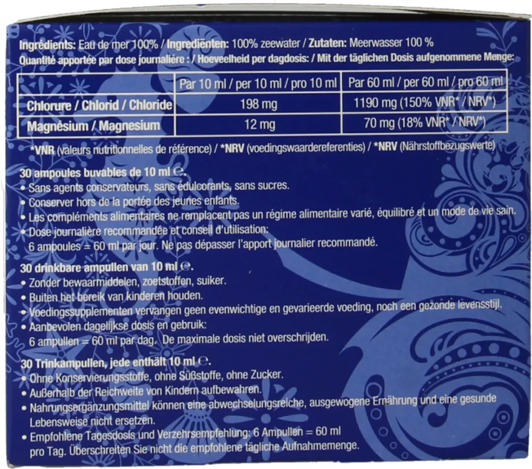 Be-life Quinton Hypertonic Ampullen 300ml - afbeelding 5 van 6