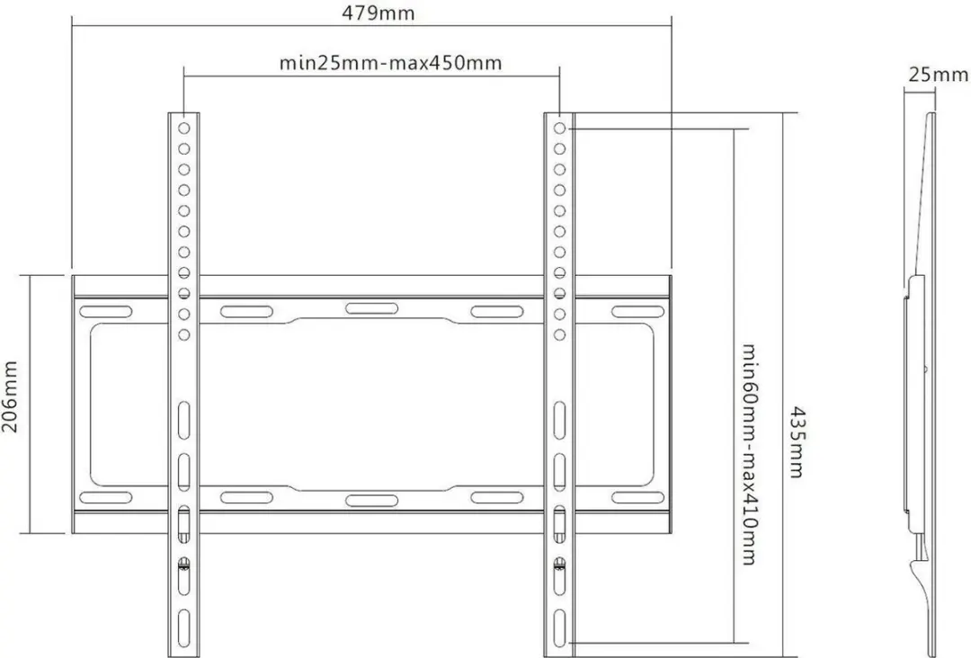 Deltaco ARM-522 TV Monitor Arm 32-55" - 40kg - Wit - afbeelding 2 van 5
