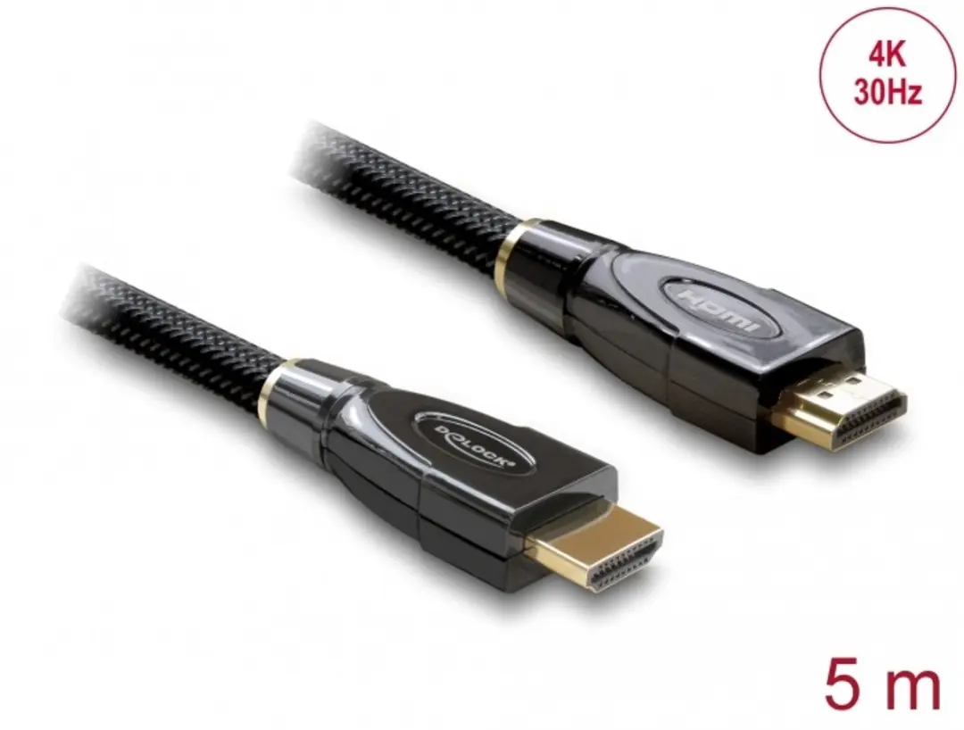 Delock High Speed HDMI Kabel 4K 30Hz 5m