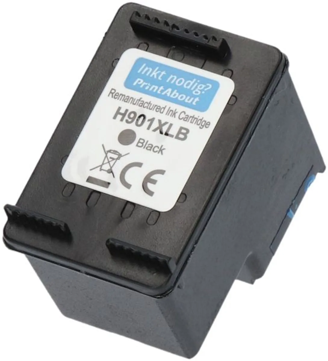 PrintAbout Inktcartridge CC654AE Zwart - 22ml - o.a. HP Photosmart