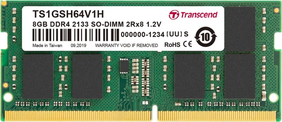 Transcend 8GB DDR4 2133 SO-DIMM 2Rx8