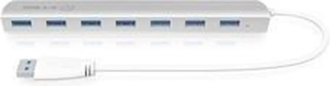 Icy Box IB-AC6701 USB Hub 7 Poorten - 5Gbps - Zilver - afbeelding 5 van 6