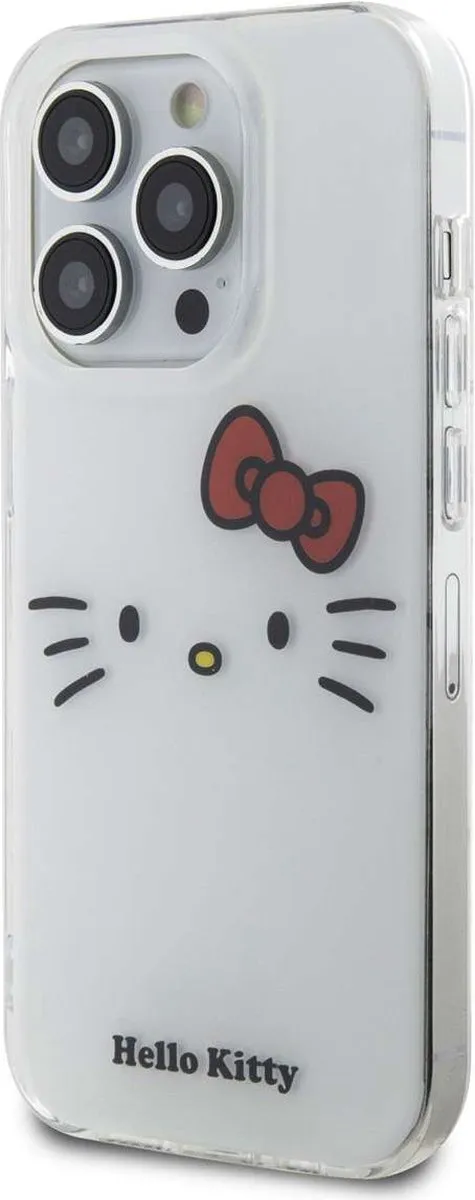 Hello Kitty iPhone 15 Pro Max TPU Hoesje - Kitty Face - Wit