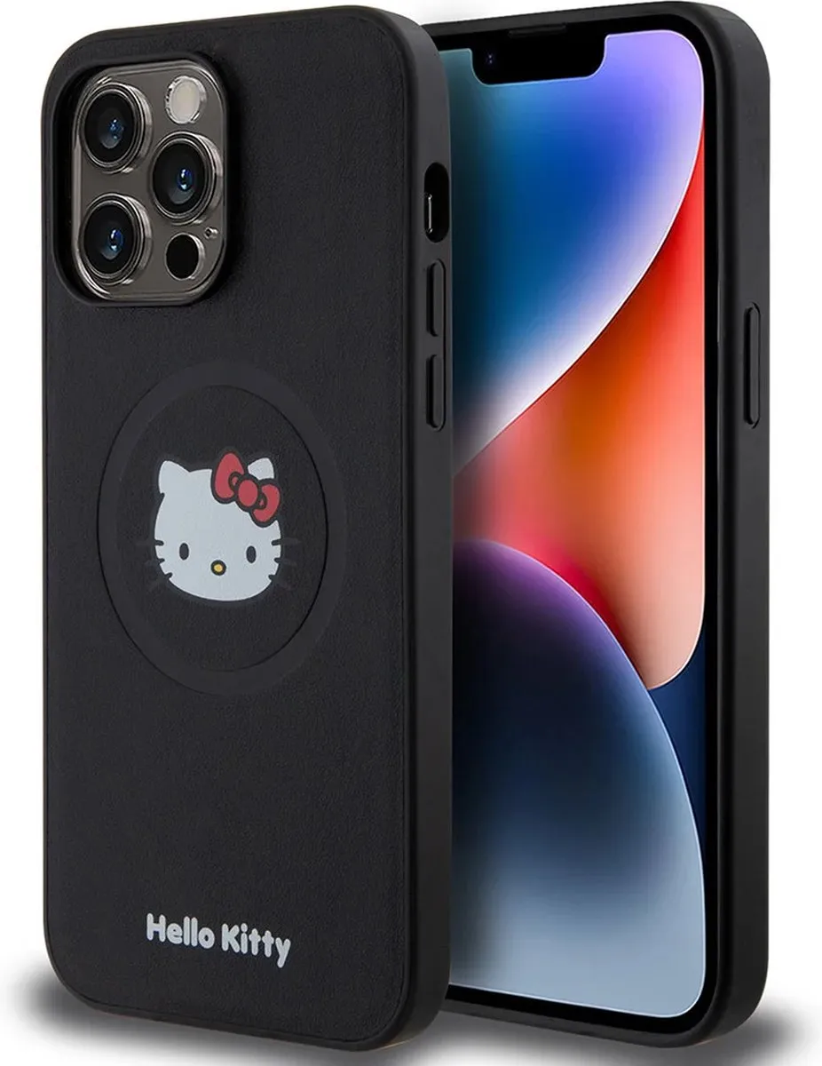 Hello Kitty iPhone 15 Pro Max TPU Hoesje - Kitty Face - Wit