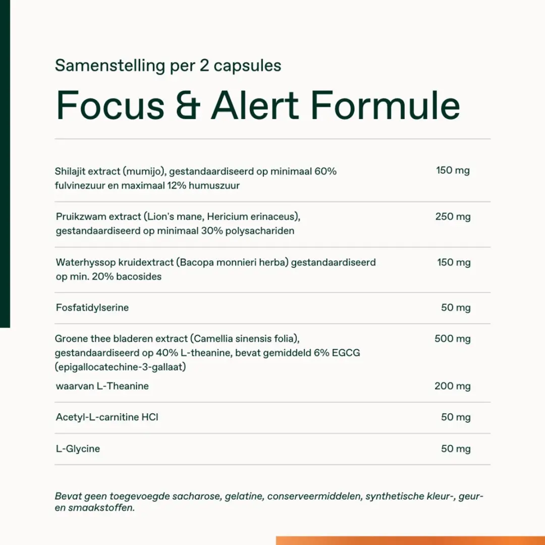 Bonusan Focus & Alert Formule 40 Capsules - afbeelding 2 van 6