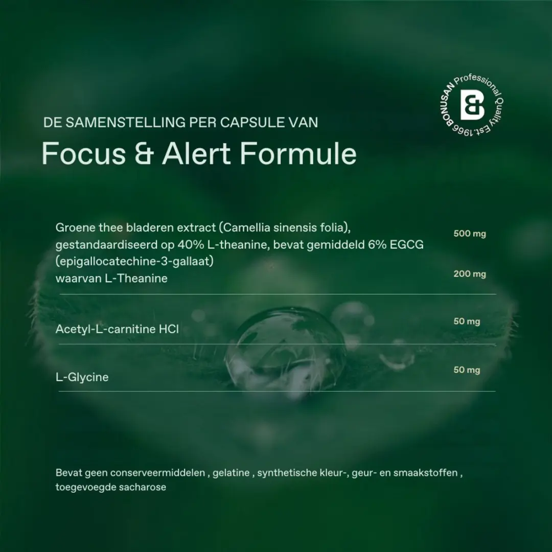 Bonusan Focus & Alert Formule 40 Capsules - afbeelding 6 van 6