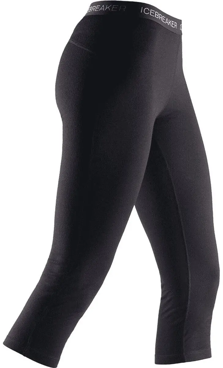 Icebreaker Thermolegless Bodyfit 260 Dames Merinowol - Zwart XS