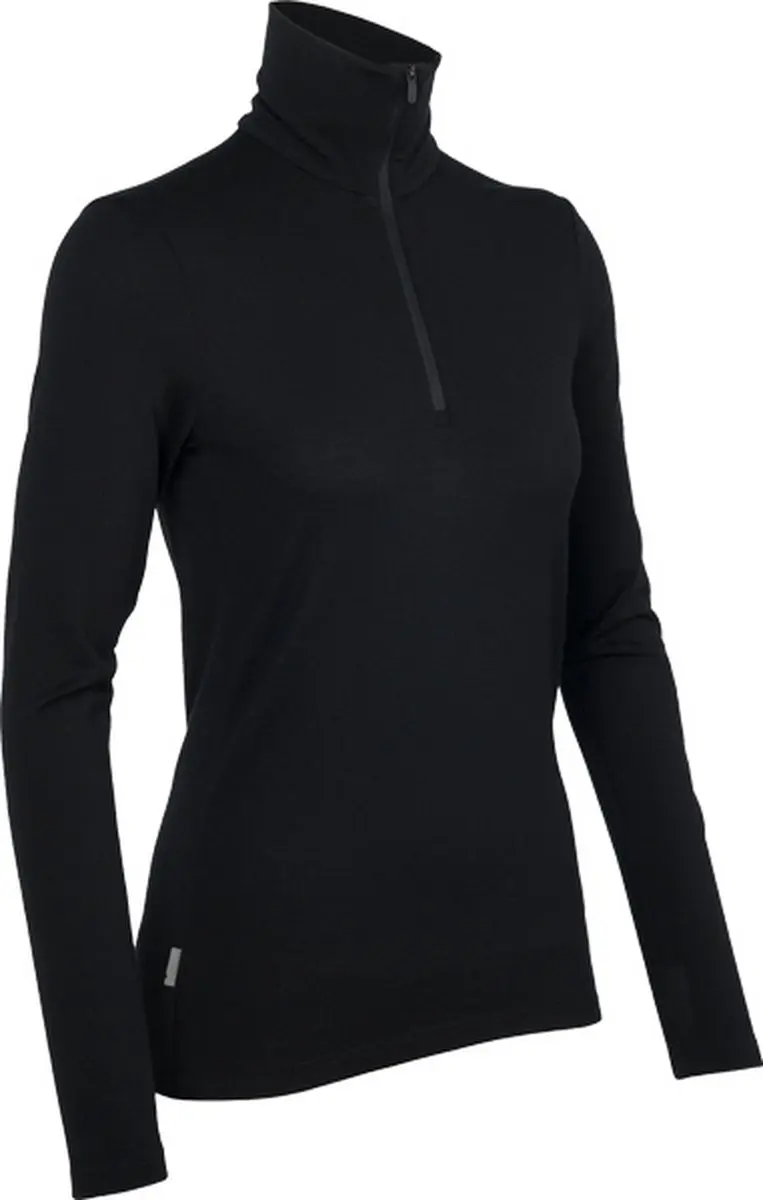 Icebreaker 260 Tech LS Half Zip - Zwart - XL
