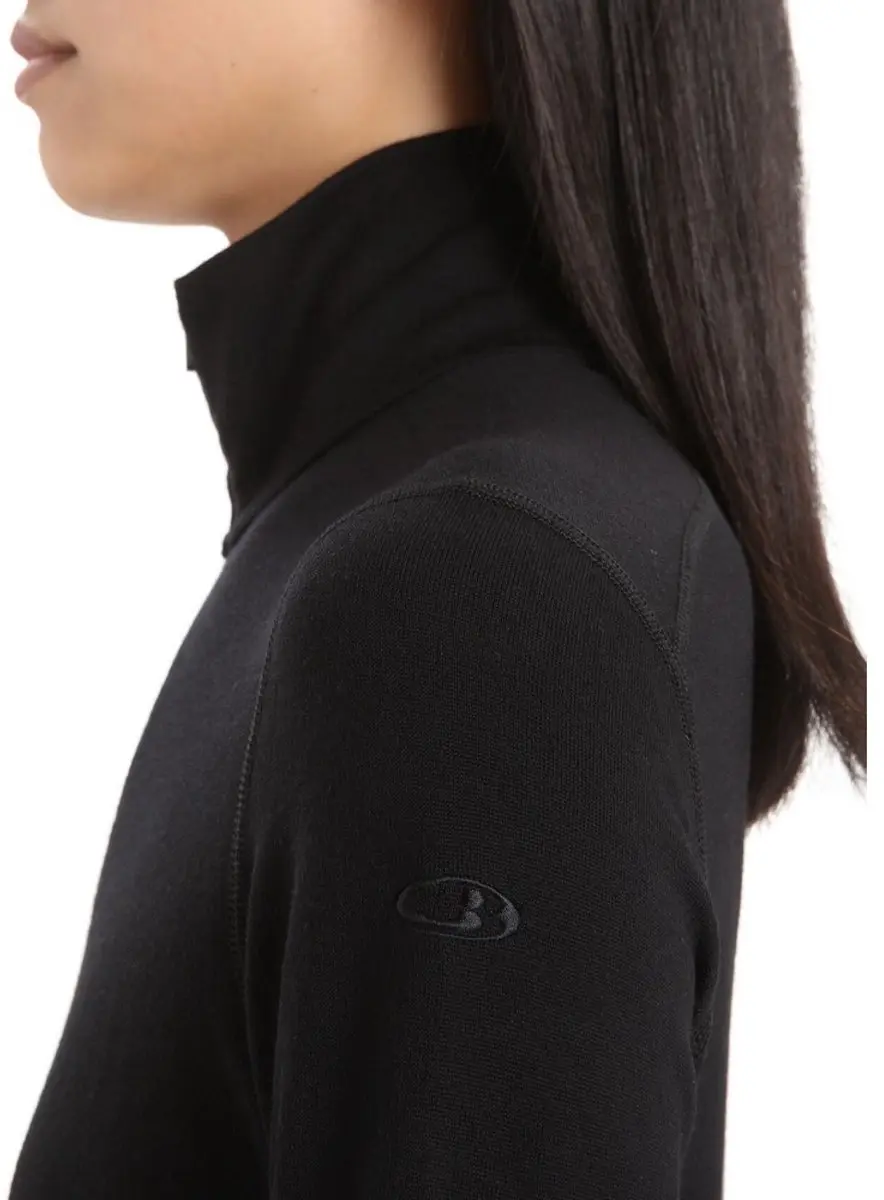Icebreaker 260 Tech LS Half Zip - Zwart - XL