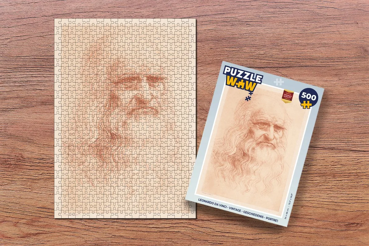 PuzzleWow Leonardo da Vinci Legpuzzel 500 Stuks - Multicolor