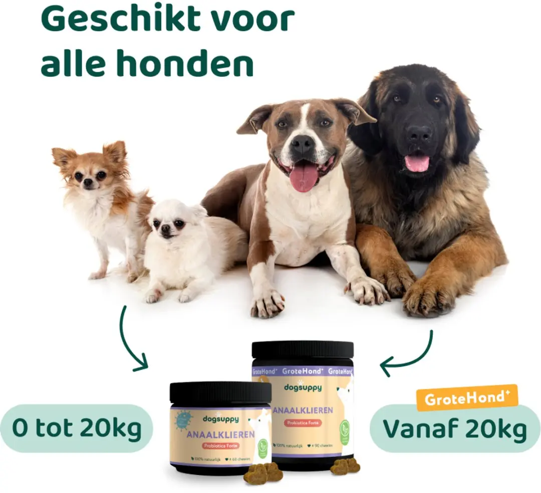 Anaalklieren Probiotica Forte Honden 60 Snoepjes - 3.4 miljard CFU - afbeelding 4 van 6