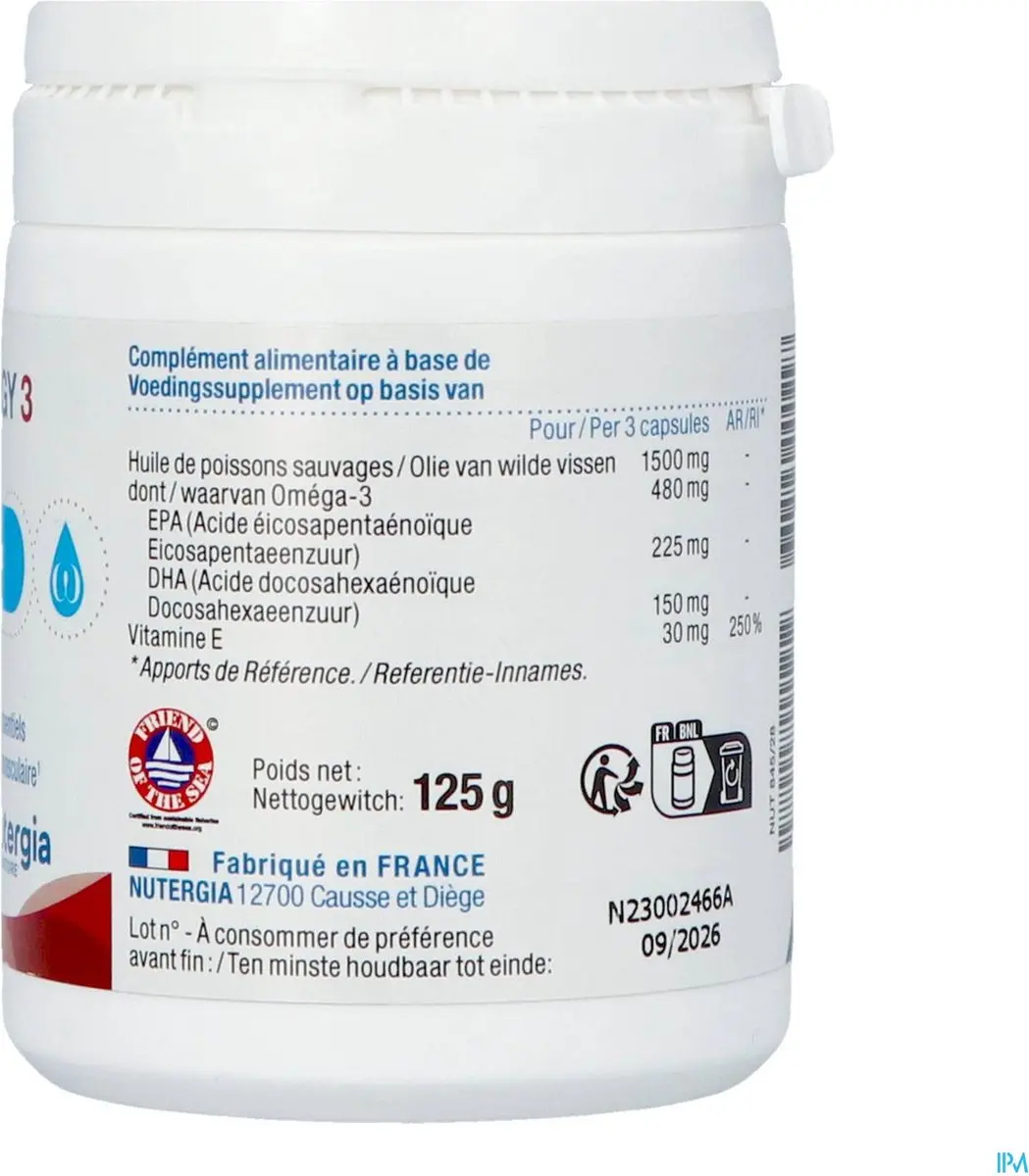 Ergy 3 Capsules - 180 Stuks - afbeelding 4 van 5