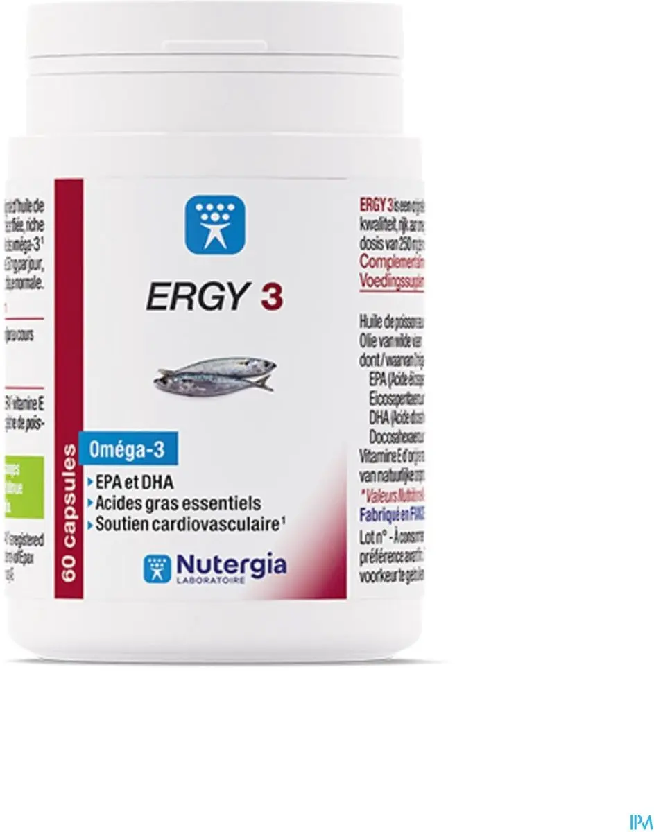 Ergy 3 Capsules - 180 Stuks - afbeelding 3 van 5