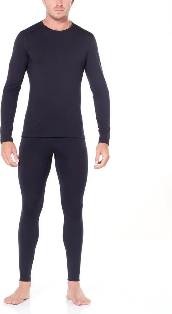 Icebreaker Men's Oasis Long Sleeve Crewe - Zwart XXL