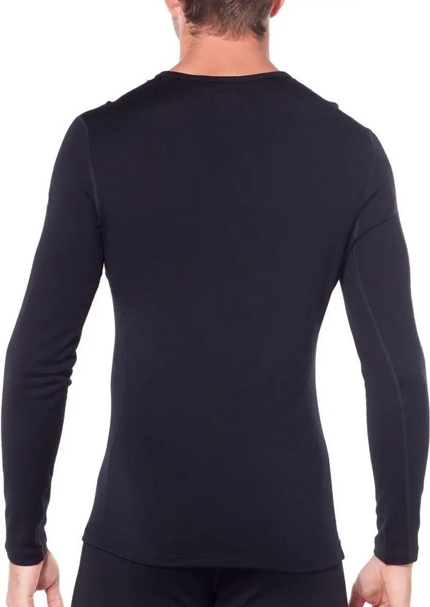 Icebreaker 260 Tech Long Sleeve Crewe Heren - XXL Zwart