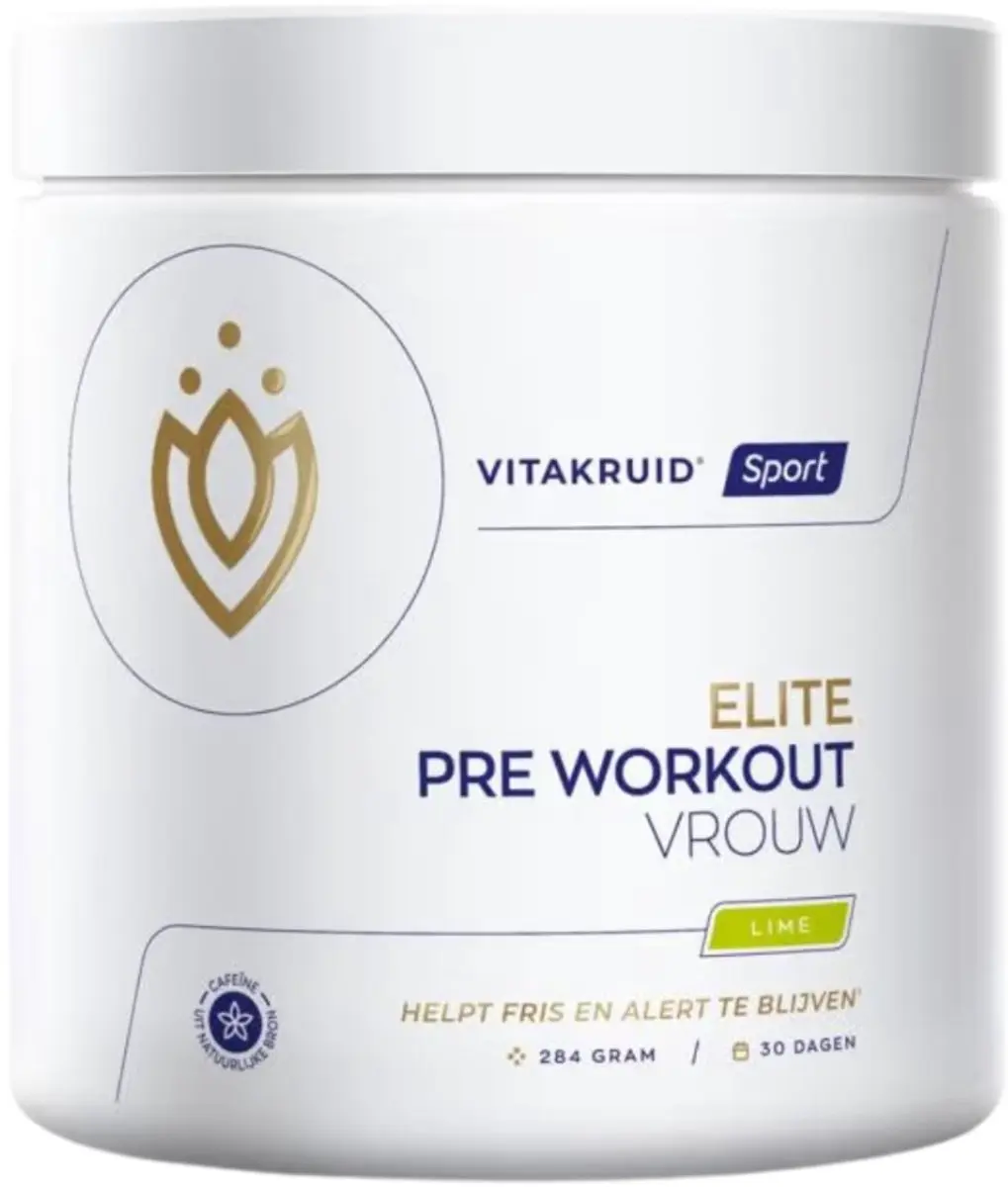 Vitakruid Elite Pre-Workout Vrouw 284g