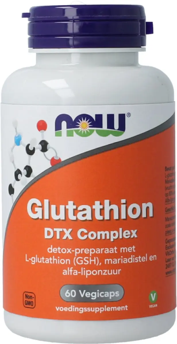Now Foods Glutathion DTX Complex 60 Capsules - afbeelding 3 van 3