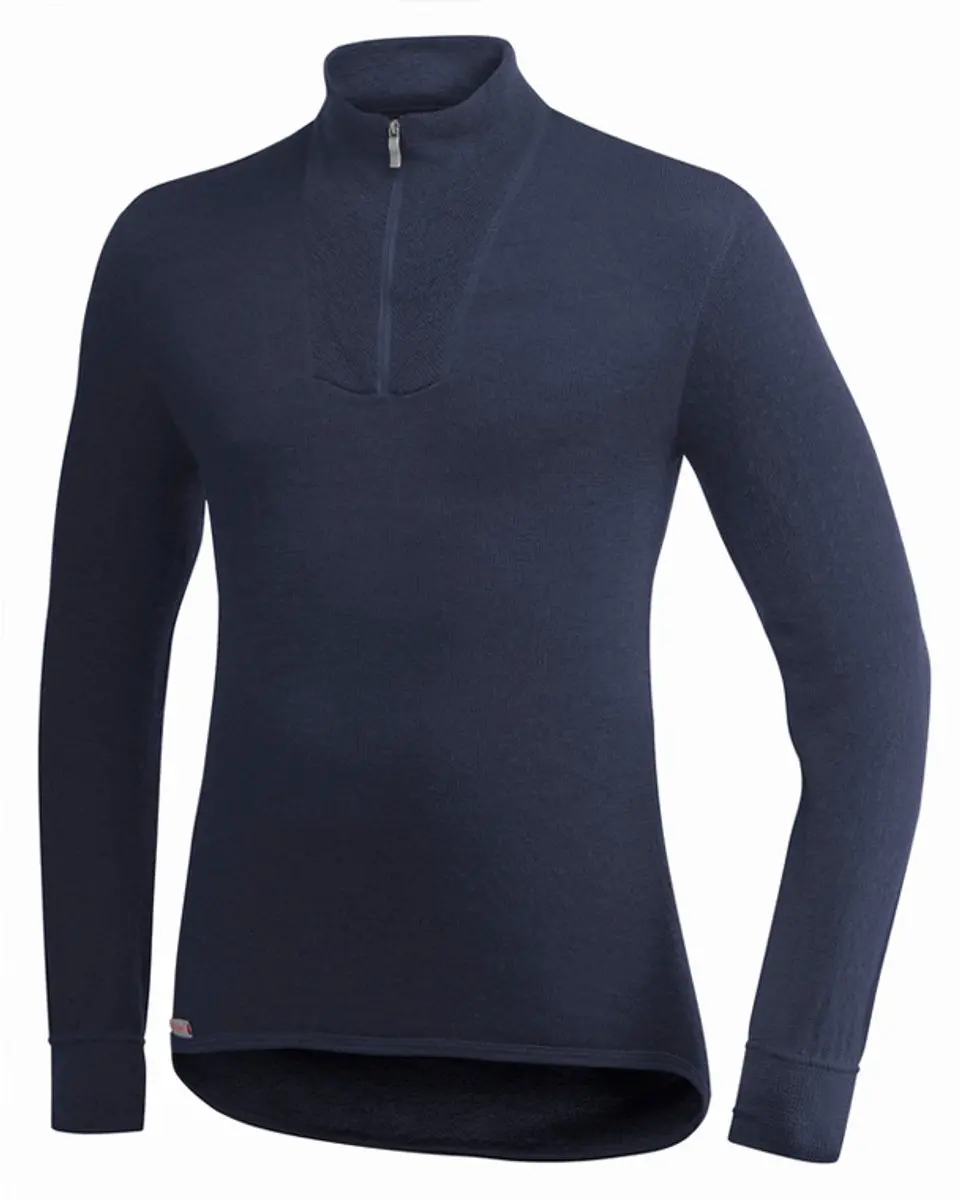 Woolpower Merino Base Layer Zip Turtleneck 200 - Navy - afbeelding 6 van 6